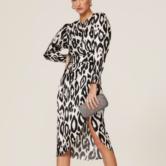 NWT *SOLD OUT* Ronny Kobo JADE SILK BLEND DRESS Revolve like Bronx and Banco - Picture 7 of 12